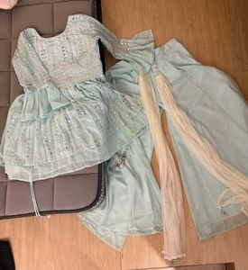 Sequined Sharara Set