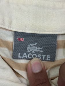 Striped Lacoste Polo Shirt