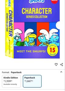 The Smurfs Character Series Collection booklets