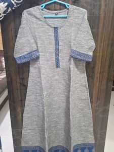 Grey Printed Kurta