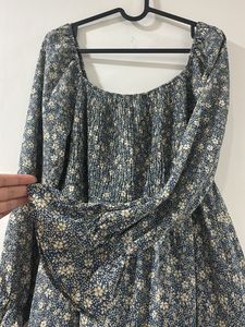Chic Floral Print Midi Dress