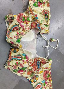Embroidered Blouse - Traditional Indian Style