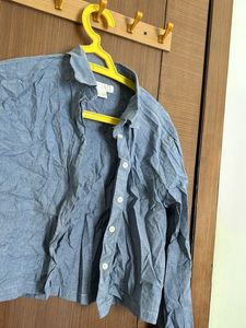 Blue Formal And Casual Shirt Full Sleeves