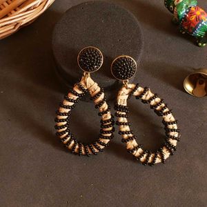 Boho Beaded Teardrop Earrings