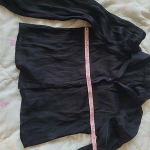 Black long sleeve shirt perfect for casual as well