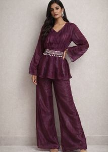 Elegant Purple Co-ord Set