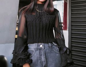 Black Ruffle Top🖤.
