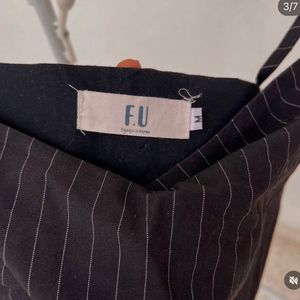 Pinstripe Corset Top