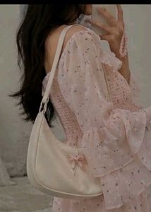 Cute Pink Floral Ruffle Dress
