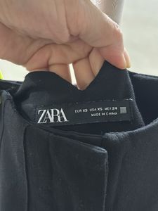 Zara Black High-Waisted Trousers