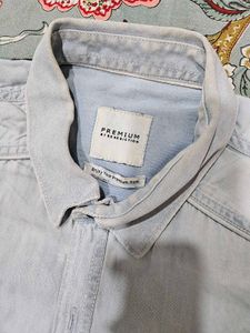 Light Grey Denim Shirt by Benediction