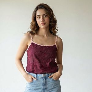 Maroon Camisole Top