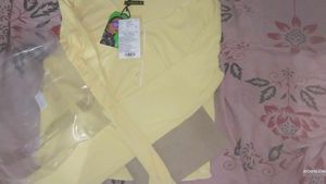 Cute Yellow Ribbed summer cro top Cardigan