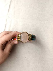 BROWN AGATE Boho Gemstone Bangle
