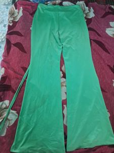 Green Flared Pants