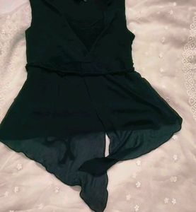 Elegant Black  h&amp;mExpress Wrap Top