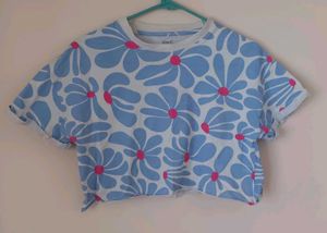Cute Floral Crop Top