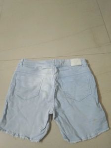 Light Wash Denim Cutoff Shorts