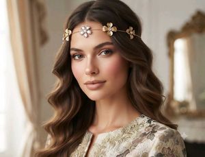 Elegant Flower Chain Headband