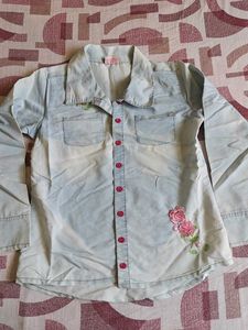 CUTECUMBER Girl's Denim-look Shirt