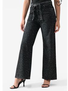 Sparkly Black Denim Jeans size 30