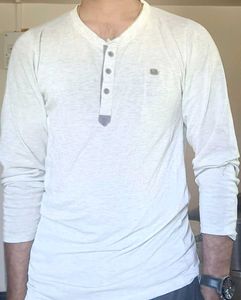 Men's Long Sleeve Henley Tee