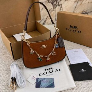 Coach Teri shoulder bag with charm  & box