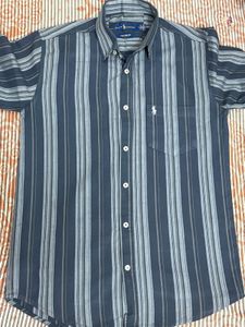 Men's Striped Button-Down Shirt