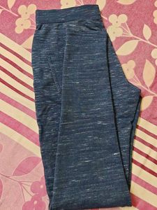 Comfortable Blue Marled Joggers