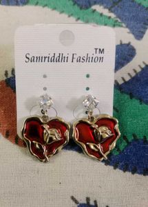 Samriddhi Fashion Heart &amp; Rose Earrings