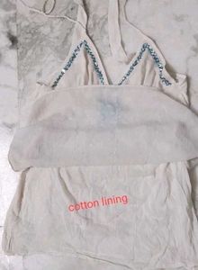 Sparkly White Camisole summer Top