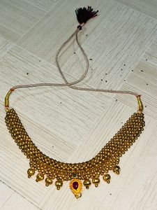 Gold Plated Beaded Necklace