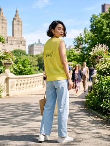Chic Yellow Sleeveless Top