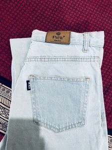Light Blue Wide Leg Jeans