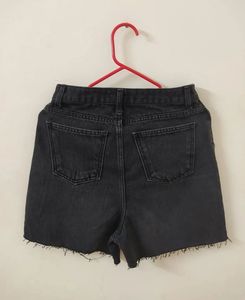 high waist denim short