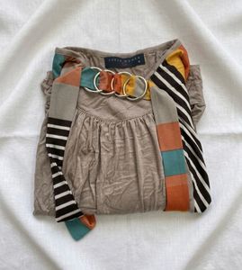 Boho Striped Kimono Style Top