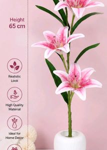 Beautiful Pink Lily Artificial Flowers