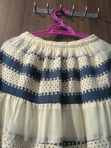 Boho Tiered Striped Maxi Skirt