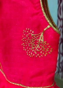 Vibrant Pink &amp; Gold Party Dress