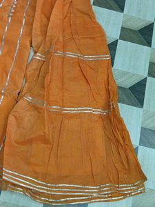 Orange  Sharara set