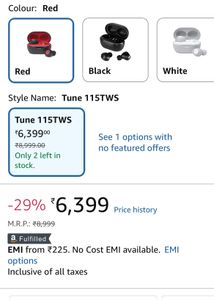 JBL C115 TWS Earbuds new with box