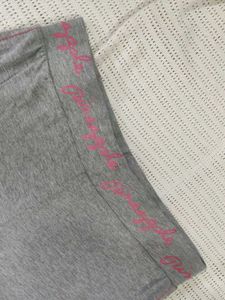 Gray Ruched Capri Pants