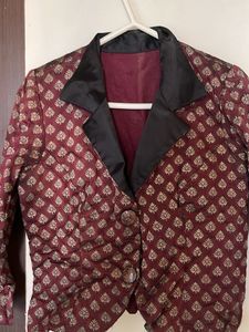 Pure Banarasi brocade Ethnic Jacket