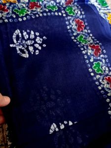 Beautiful Blue Batik Dress Material