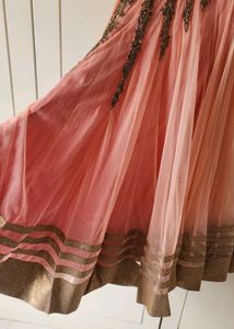 Elegant Pink Embellished Ethnic Gown