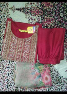 Beautiful Maroon Kurta Set