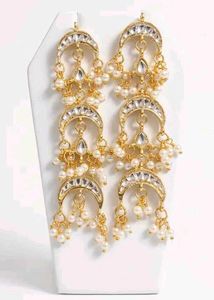 Elegant light weight Gold Jhumka in heavy look