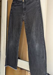 Charcoal Color Women Jeans Denim