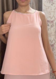 Flowy Pink Sleeveless Top