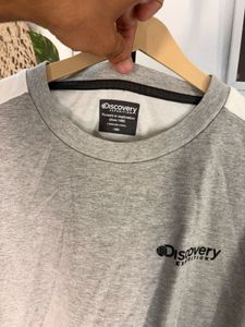 Men's Grey 'DISCOVER' Graphic T-Shirt